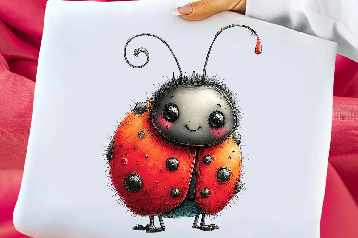 Whimsical Spring Ladybug Clipart, an Illustration by Libby Wishes (Photo 5 of 8)