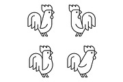 Rooster Logo, a Graphic by NataliiaVolyk (Thumbnail 2 of 6)