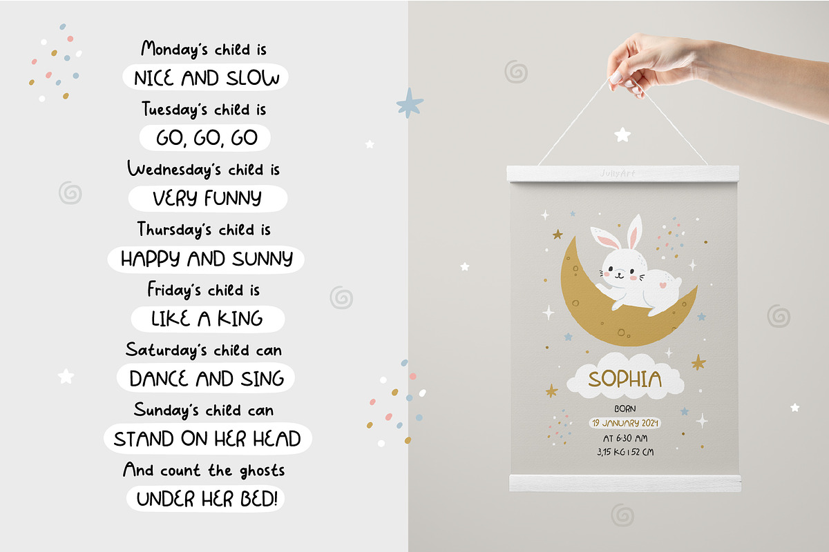 Baby Dreams - Kids font, a Handwritten Font by JuliyArt (Photo 10 of 12)