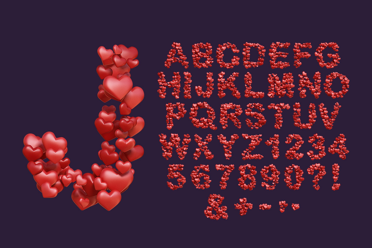 Hearts Font, a Font by Handmadefont (Photo 2 of 9)