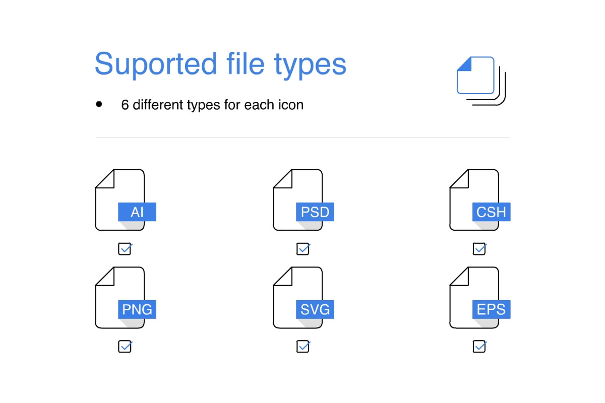 1042 iOS style line icons preview 4