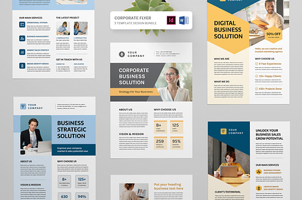 Corporate Flyer Bundle, a Flyer Template by Leaflove