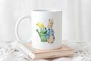 Watercolor Peter Rabbit Clipart, an Object Graphic by SvetaArtStore (Thumbnail 5 of 6)