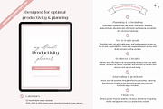 Productivity planner Canva template, a Templates & Theme by Cate Creates (Thumbnail 9 of 9)