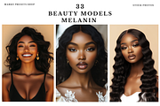 Melanin Beauty Models Stock Images, a Beauty & Fashion Photo by MarkoPresets (Thumbnail 1 of 10)