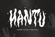 Halloween Horror Fonts | Hantu, a Font by tomatstudio (Thumbnail 2 of 10)