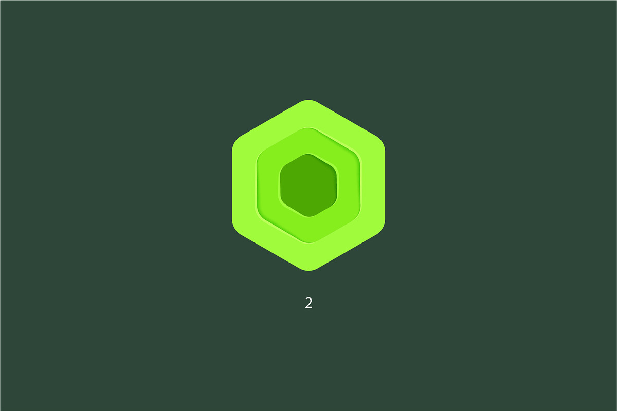 9 hexagons. Vector logo, a Branding & Logo Template by Magda (Photo 4 of 11)