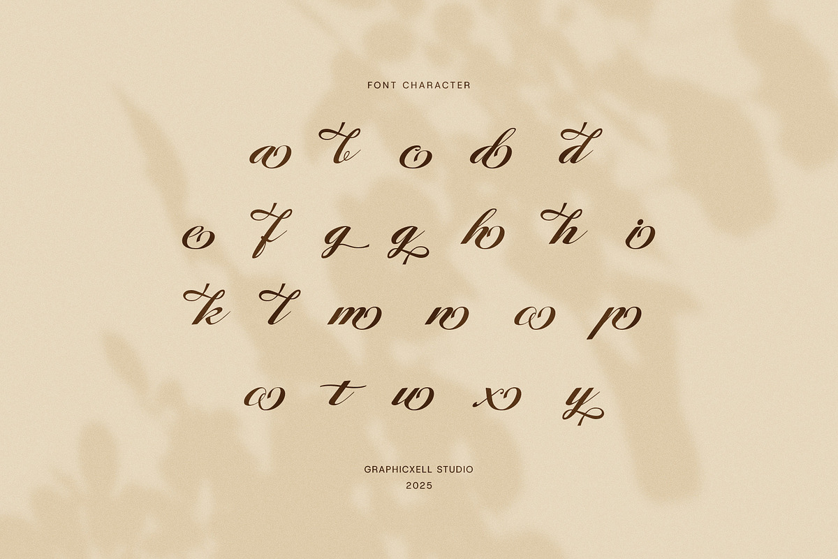 Melysa Malgin Script Font, a Script Font by Graphicxell (Photo 8 of 8)