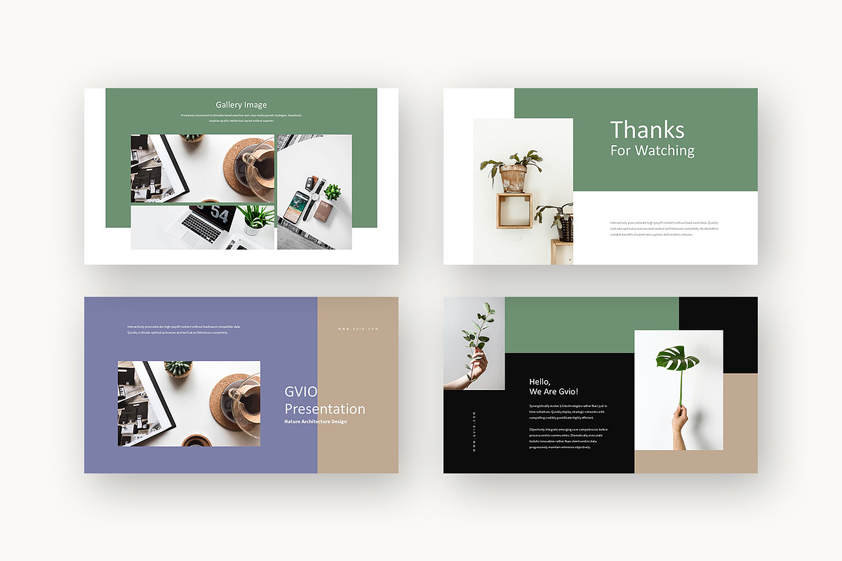 Gvio : Botanical Bliss Google Slides, a Presentation Template by Punkl Camp (Photo 9 of 16)