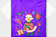 Retro Christmas Goose T Shirt Design, a Seasonal Illustration by Unique Design Team (Thumbnail 5 of 7)