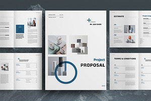 Blue Project Proposal Brochure