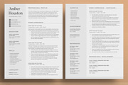 Resume/CV - The Amber, a Resume Template by CreativeLandStudio (Thumbnail 3 of 10)