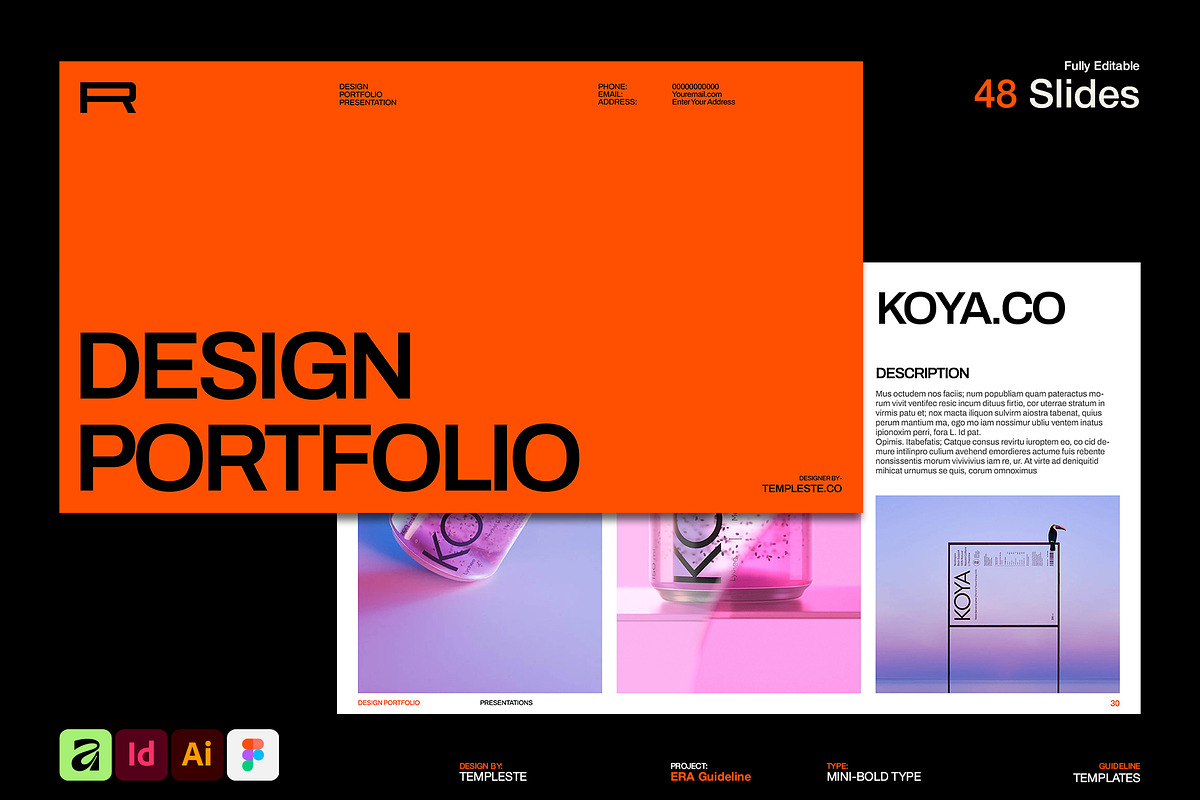 Portfolio Presentation Deck, a Branding & Logo Template by Templeste (Photo 1 of 5)