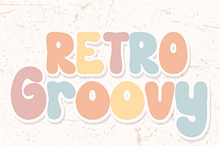 Retro Groovy - Display Handwritten
