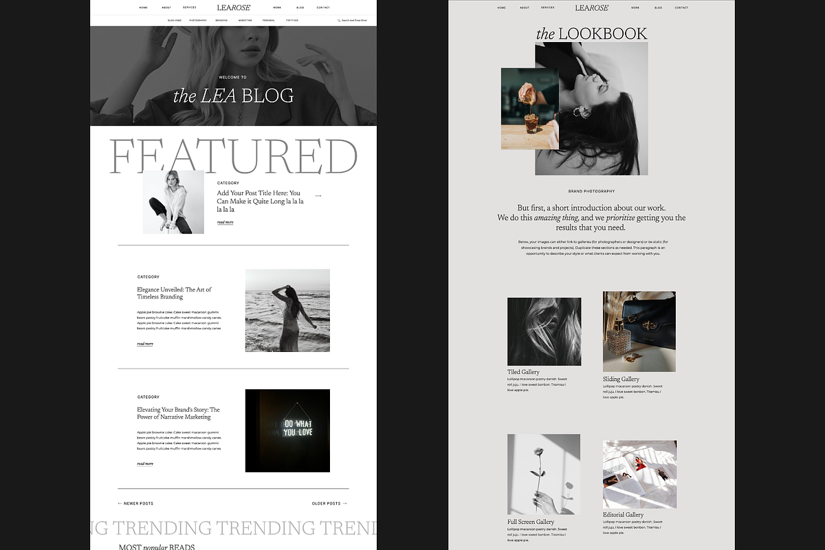 Editorial Showit Website Template, a Websites & App Template by pageparadise (Photo 3 of 6)