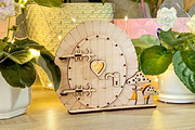 Fairy Door Set - Laser Cut Designs, an Object Graphic by VectorPainter (Thumbnail 5 of 9)