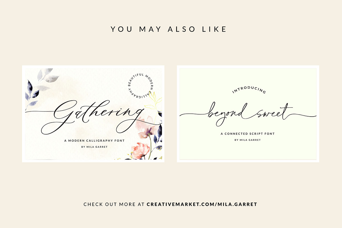 Besotted  Wedding Calligraphy Font, a Script Font by Mila Garret (Photo 14 of 14)