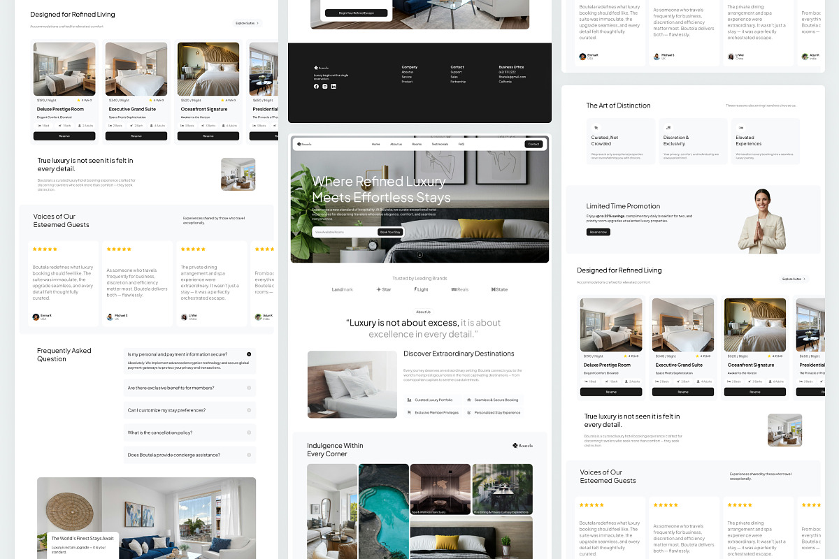 Boutela - Booking Landing Page, a Landing Page Template by Font Kingdom (Photo 4 of 5)