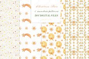 Christmas Golden Stars Watercolor, a Decorative Illustration by LABFcreations (Thumbnail 4 of 6)