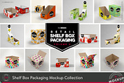 Retail Shelf Box Packaging MockUps4, a Packaging Mockup by INCDesign (Thumbnail 1 of 7)