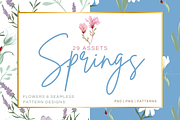 Spring Flowers, a Decorative Illustration by AMMi (Thumbnail 1 of 4)