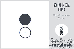 11 Vector Social Media Icons Pack 2