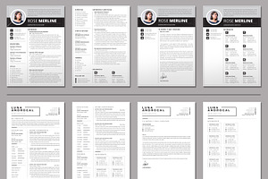 CLEAN RESUME BUNDLE - 30 TEMPLATES