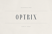 Optrix – Elegant & Modern Serif