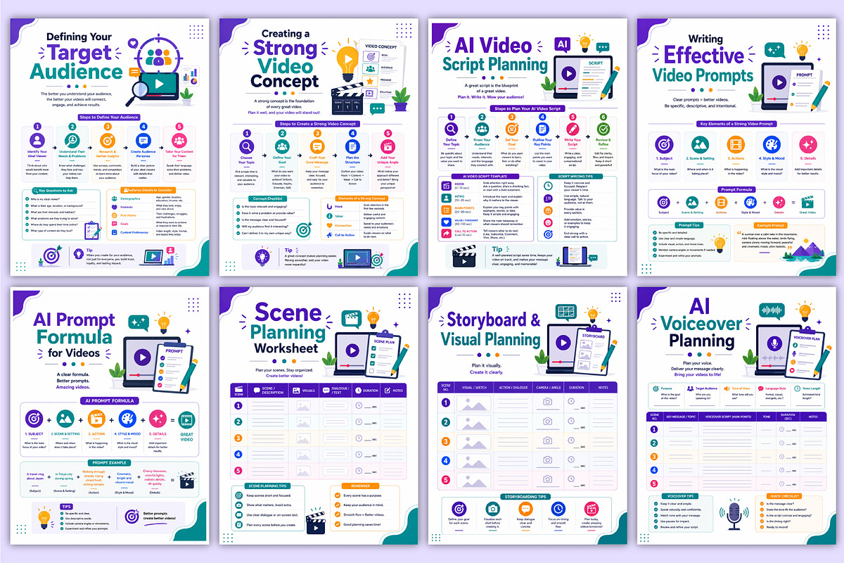 AI Video Creation for Beginners, a Stationery Template by Mustafiz (Photo 3 of 5)
