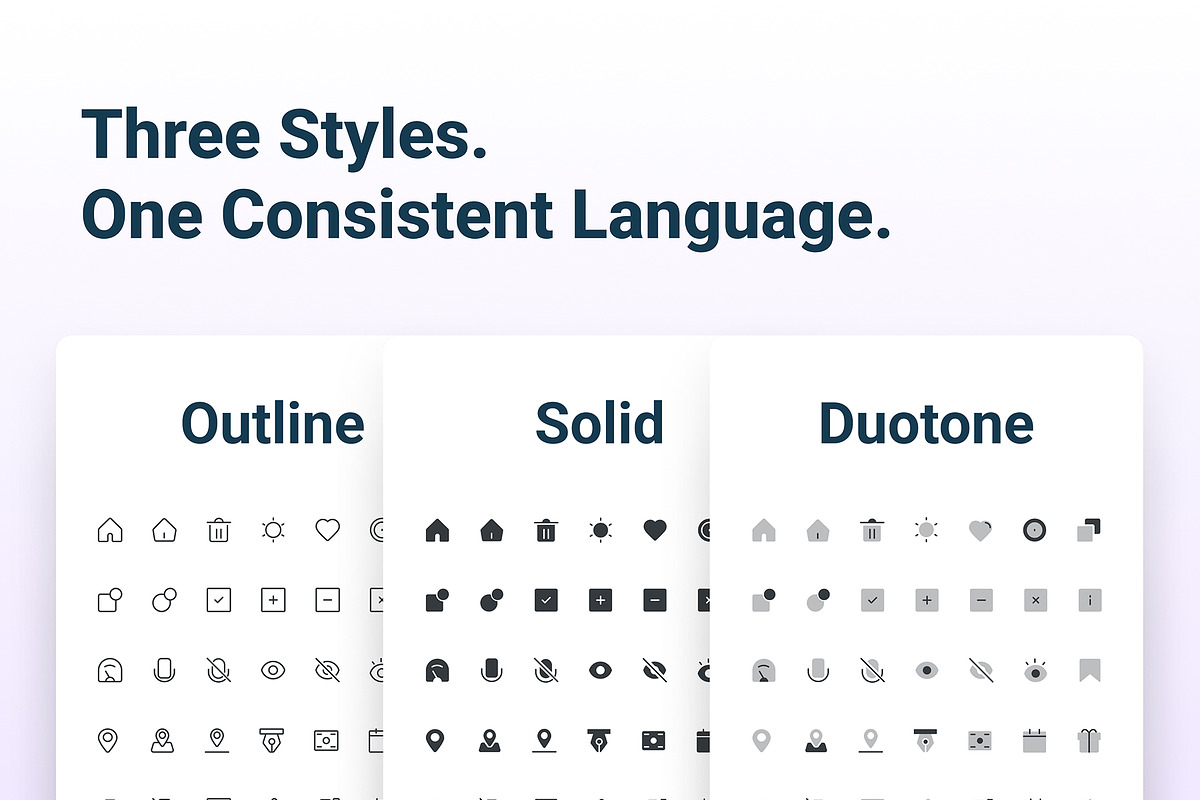 Futuro – Huge Icon Library for UI, an Icon by Creative Graphics (Photo 3 of 7)