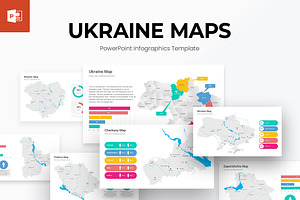 Ukraine Maps PowerPoint Templates, a Presentation Template by SlideOne