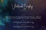 Vertical Brushy, a Script Font by FHFont (Thumbnail 6 of 9)