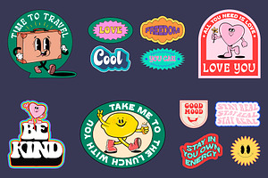 Retro Sticker Pack