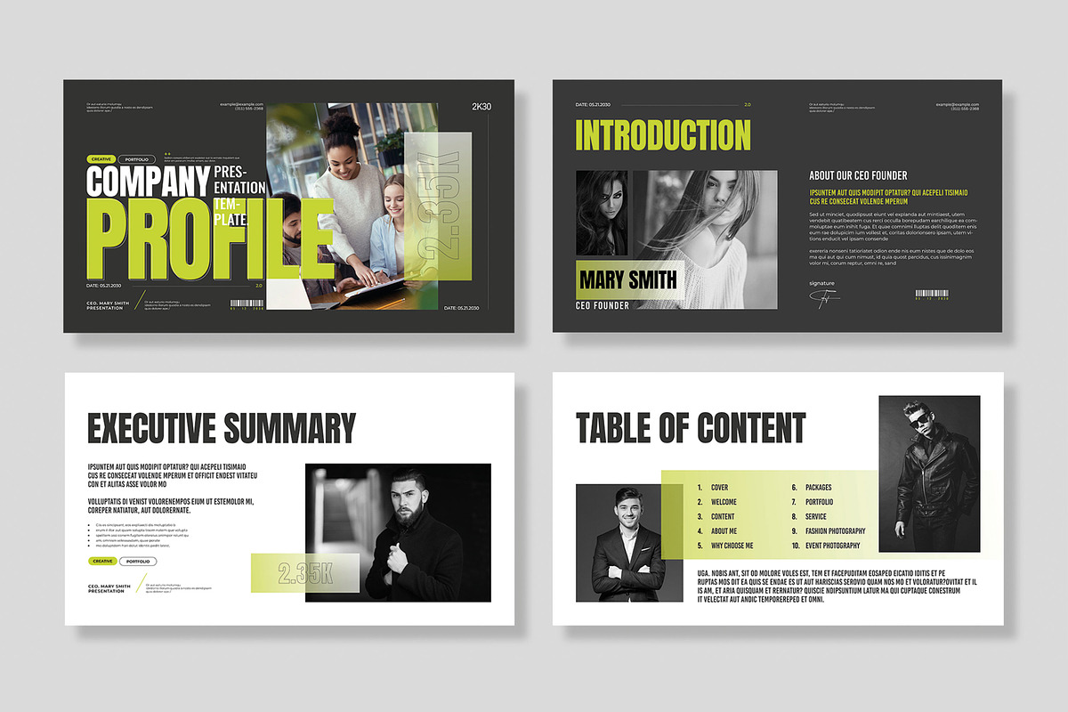 Company Profile Presentation Design, a Presentation Template by MightyDesign (Photo 2 of 8)