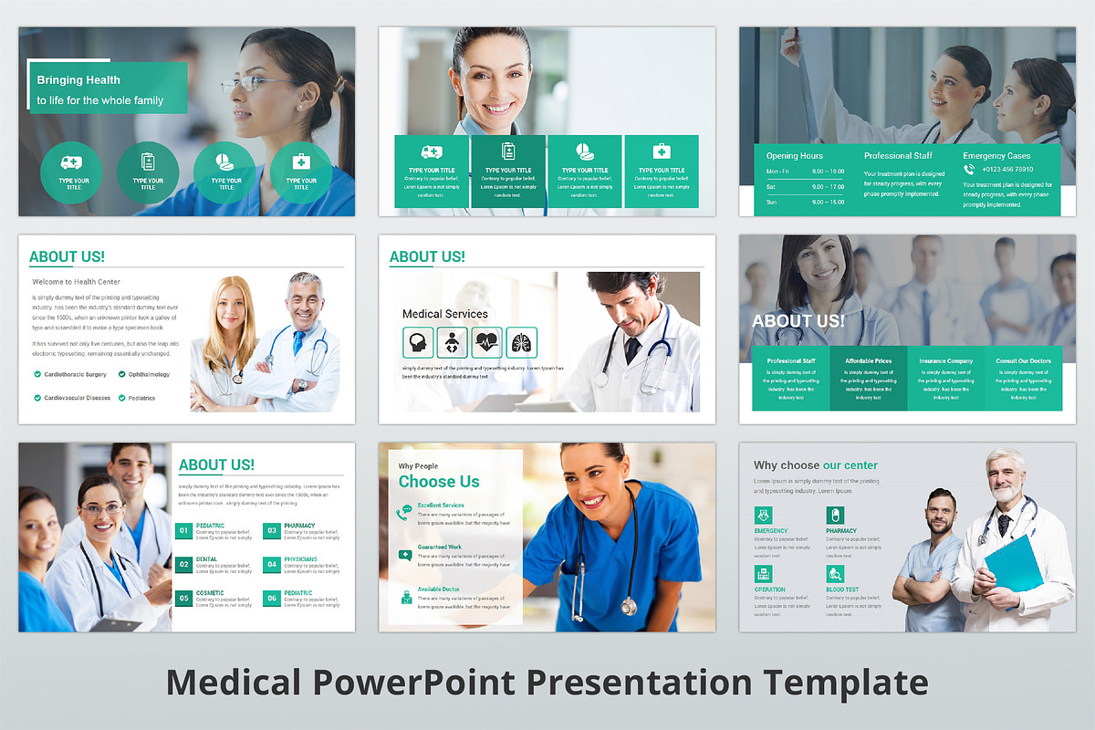 Medical PowerPoint Template, a Presentation Template by GraphicStan (Photo 6 of 12)