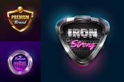 3D Vector Badges Collection Vol 2, a Branding & Logo Template by Bagstudio Shop (Thumbnail 2 of 3)