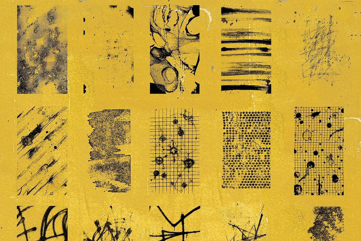 Grunge Collage Elements & Overlays, an Object Graphic by Natali Batu (Photo 11 of 13)