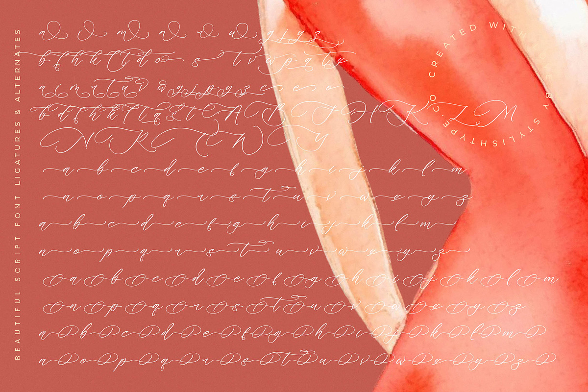 Melodic Banthera Beautiful Script, a Script Font by stylishtype.co (Photo 18 of 20)