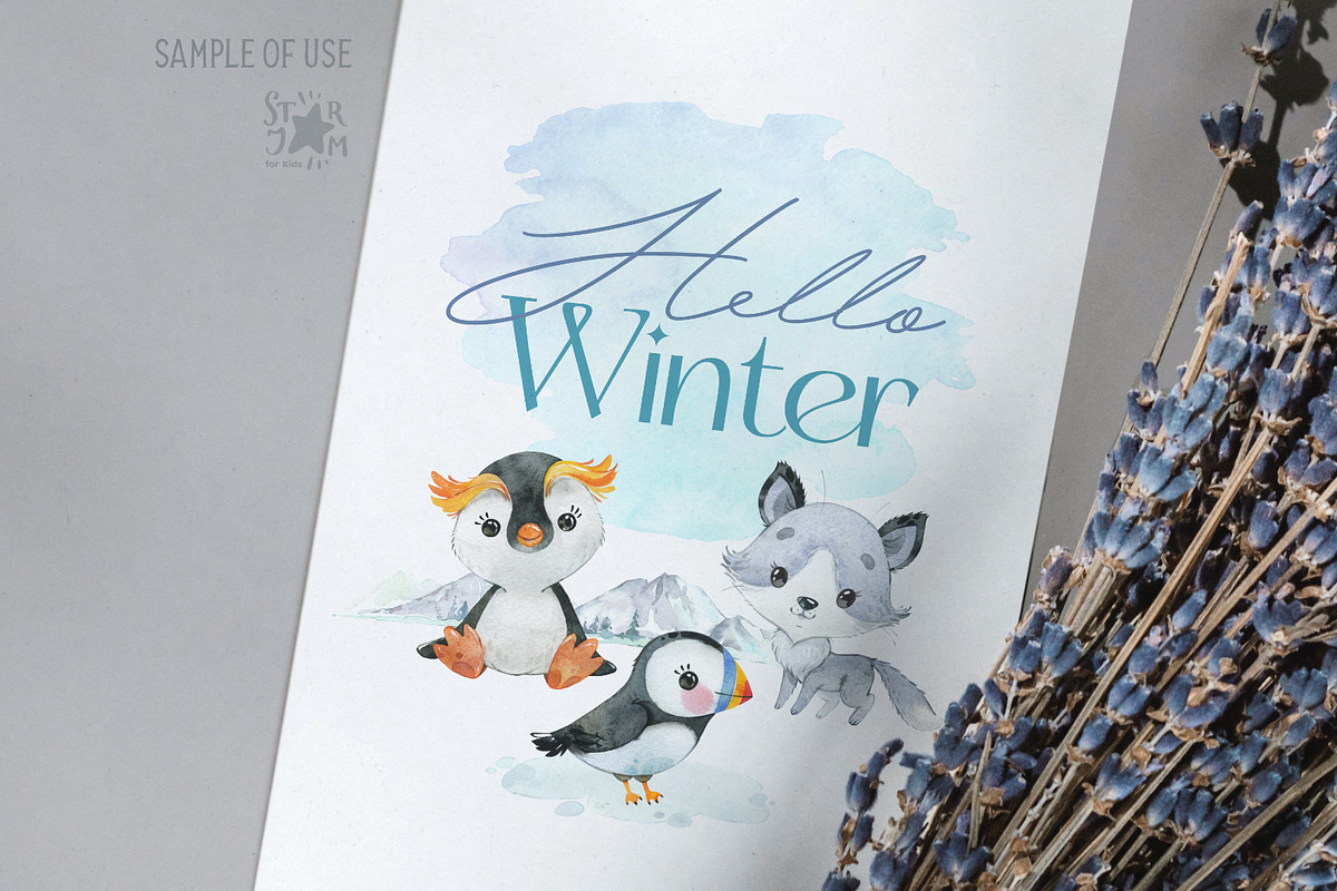 The North. Watercolor Collection, an Animal Illustration by StarJam (Photo 7 of 8)