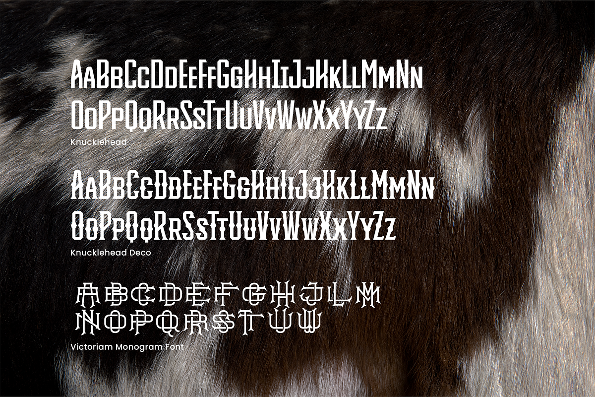 Western Monogram Font Bundle, a Serif Font by Headfonts (Photo 2 of 10)