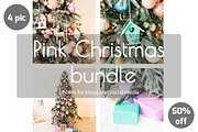 Pink Christmas Bundle | 4 photos, a Holiday Photo by Marine Girl shop (Thumbnail 1 of 6)