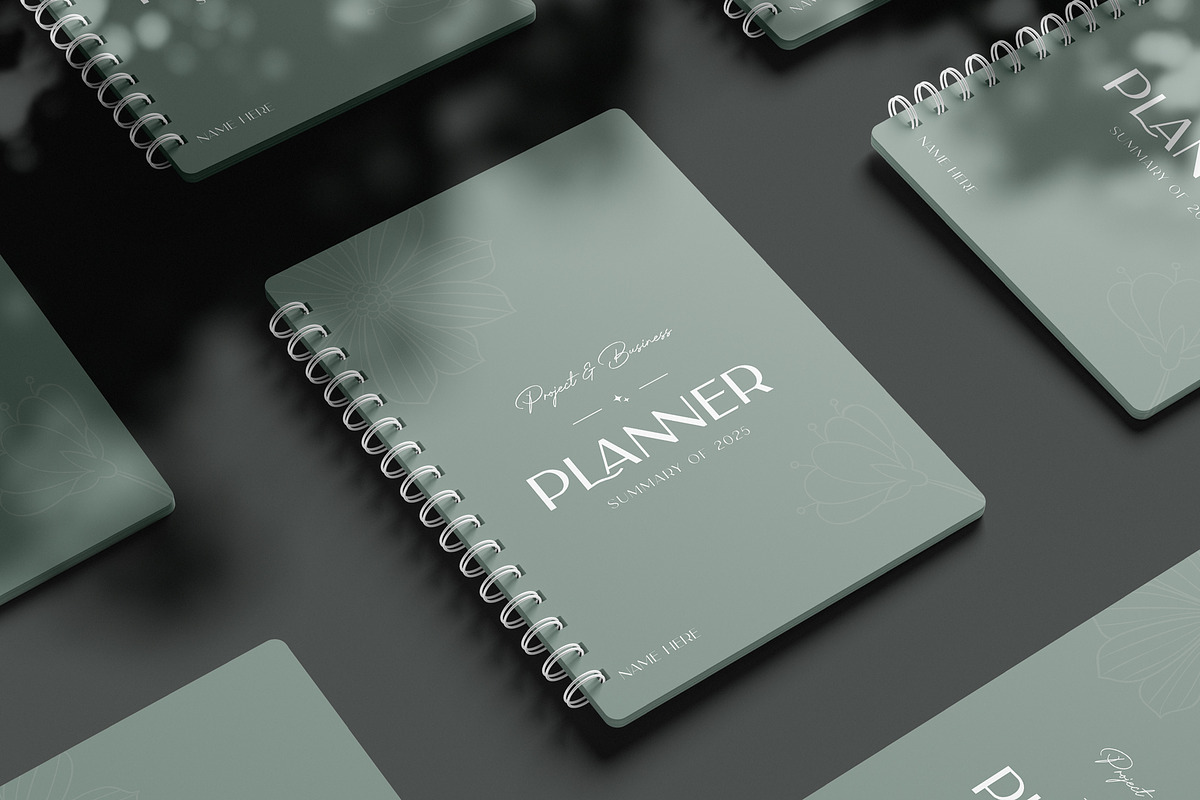 Planner & Notebook Template, a Stationery Template by DesignCrest