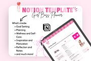 Girl Boss Planner Notion Template, a Templates & Theme by bellaROSEworkshop (Thumbnail 9 of 10)