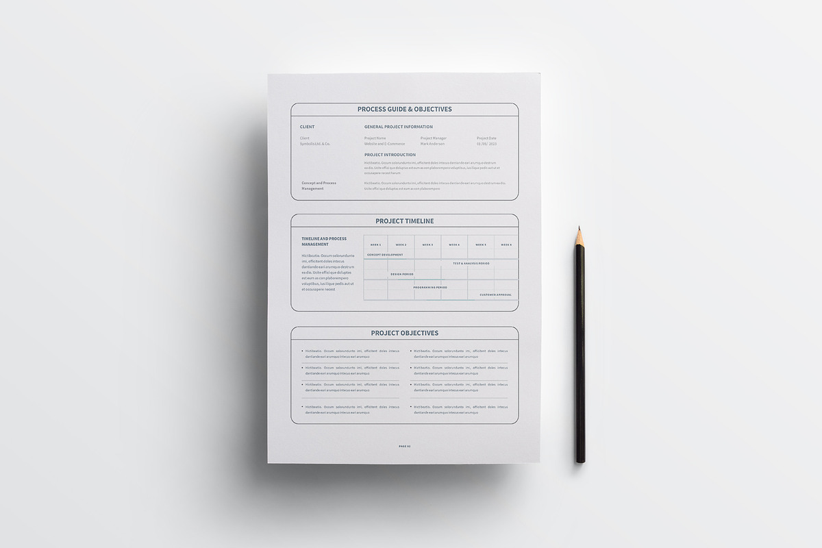 Project Plan | MS Word & Canva, a Stationery Template by obayes (Photo 5 of 6)