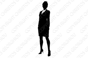Business People Woman Silhouette, a Person Illustration by Christos Georghiou