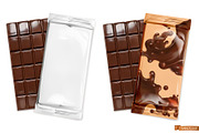Chocolate bar, packaging, vector set, an Icon by Allevinatis Studio (Thumbnail 1 of 4)