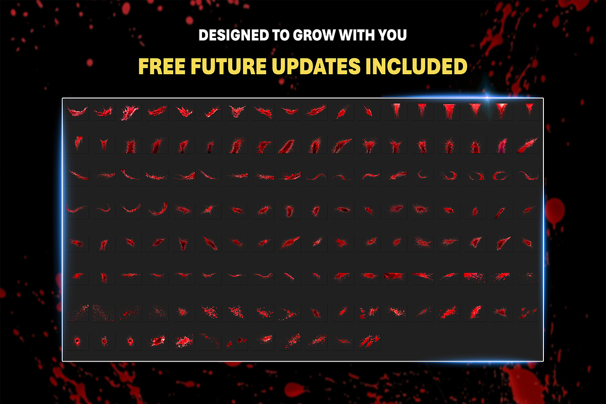 PNG Cutout Blood Splatters Effects, an Object Graphic by Mikel Blazgad (Photo 7 of 10)