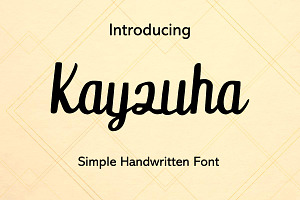Kayzuha Modern Handwritten Font
