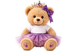 Adorable Princess Teddy Bear PNG, an Abstract Photo by Hamza067