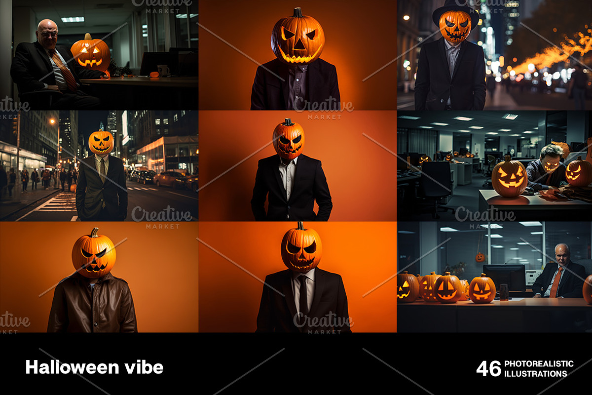 Halloween vibe. 46 images, a Person Photo by Handmadefont (Photo 2 of 11)